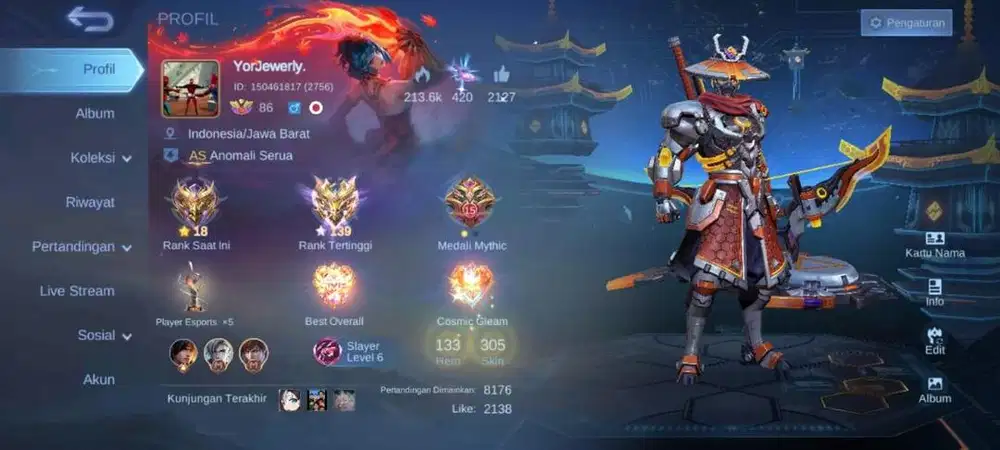 JUAL BU AKUN GAME ML