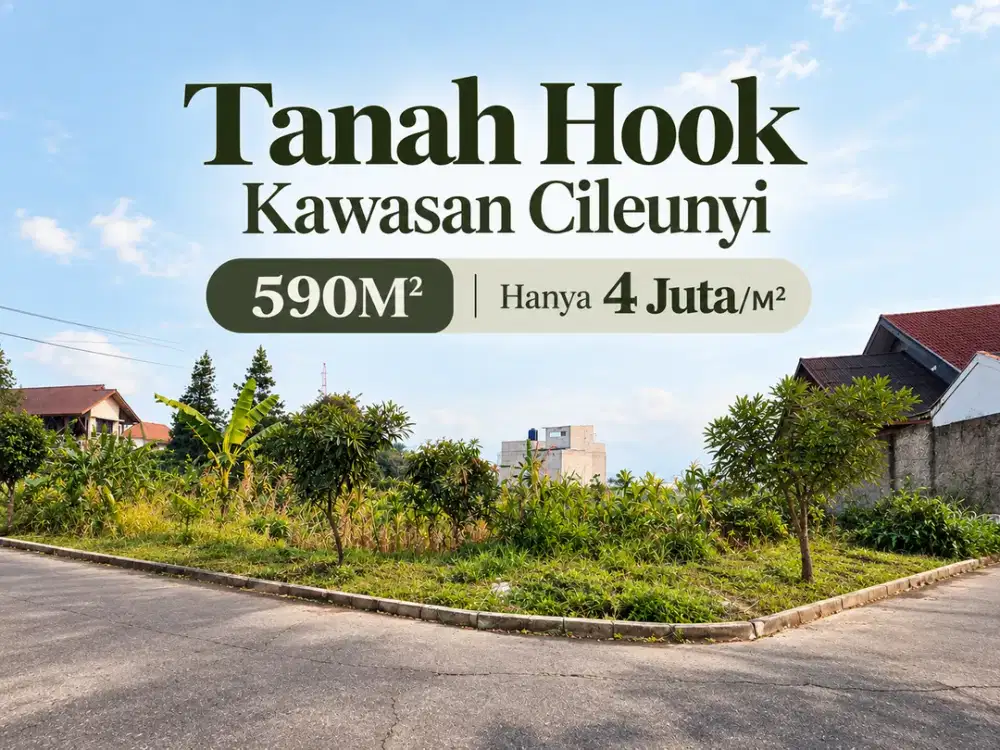 Dijual Tanah Hook Lusd, Dekat Kampus Unpad - SHM