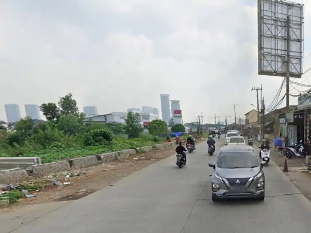 Dijual Lahan Komersil Lokasi Strategis Di Jalan Raya Legok, Kelapa Dua Tangerang