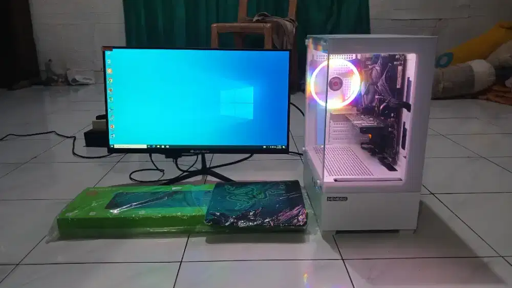 1set Komputer Intel core i5 7500 Ram 8gb ssd 120gb vga 1gb ddr3