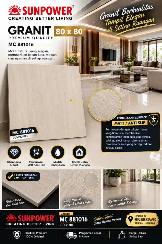 Sunpower granit 80x80
