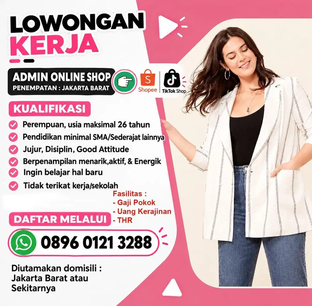 Lowongan kerja admin online baju