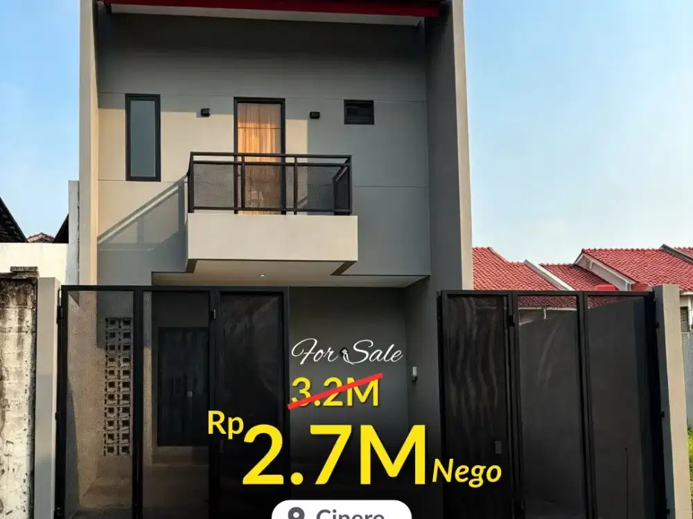 DIJUAL | RUMAH BARU PURI CINERE