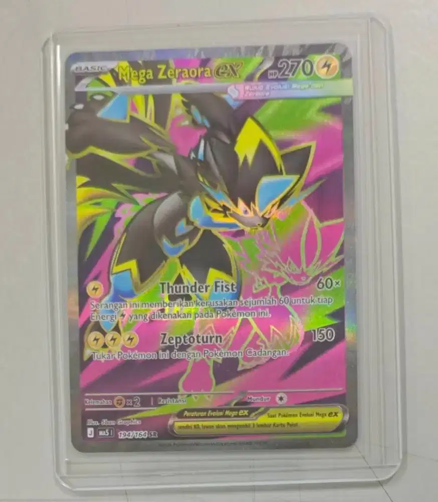 Pokemon kartu Mega Zeraora EX SR
