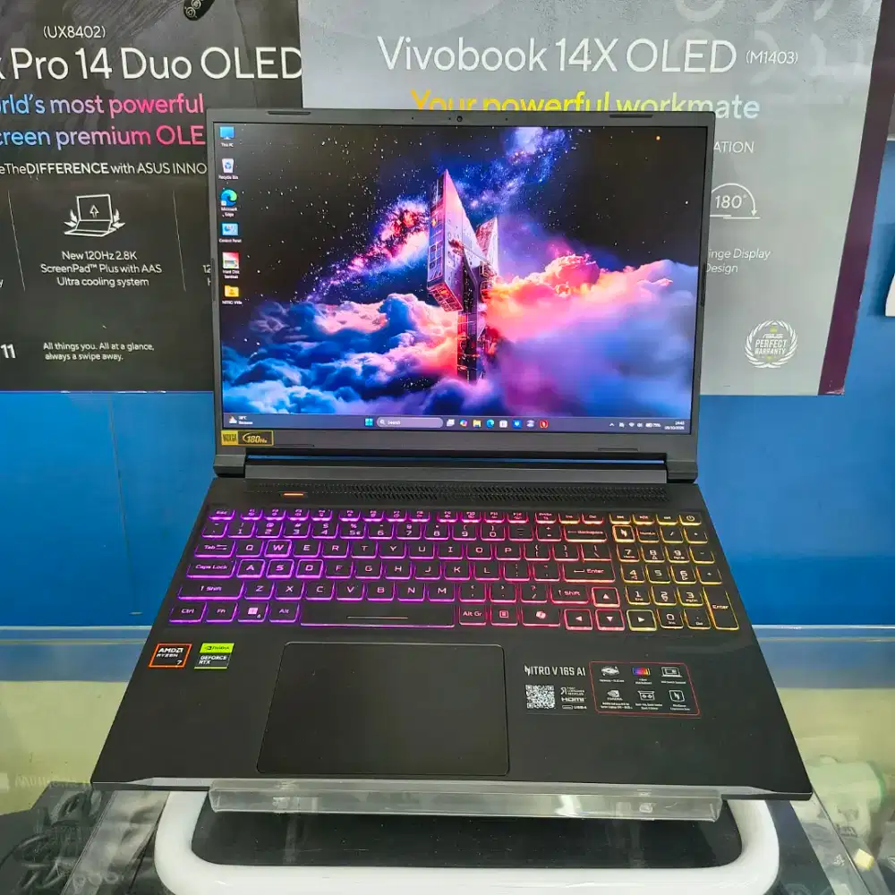Acer Nitro V 16S AI Ryzen 7-260W SSD-512GB Ram-16GB RTX-5050 Likenew