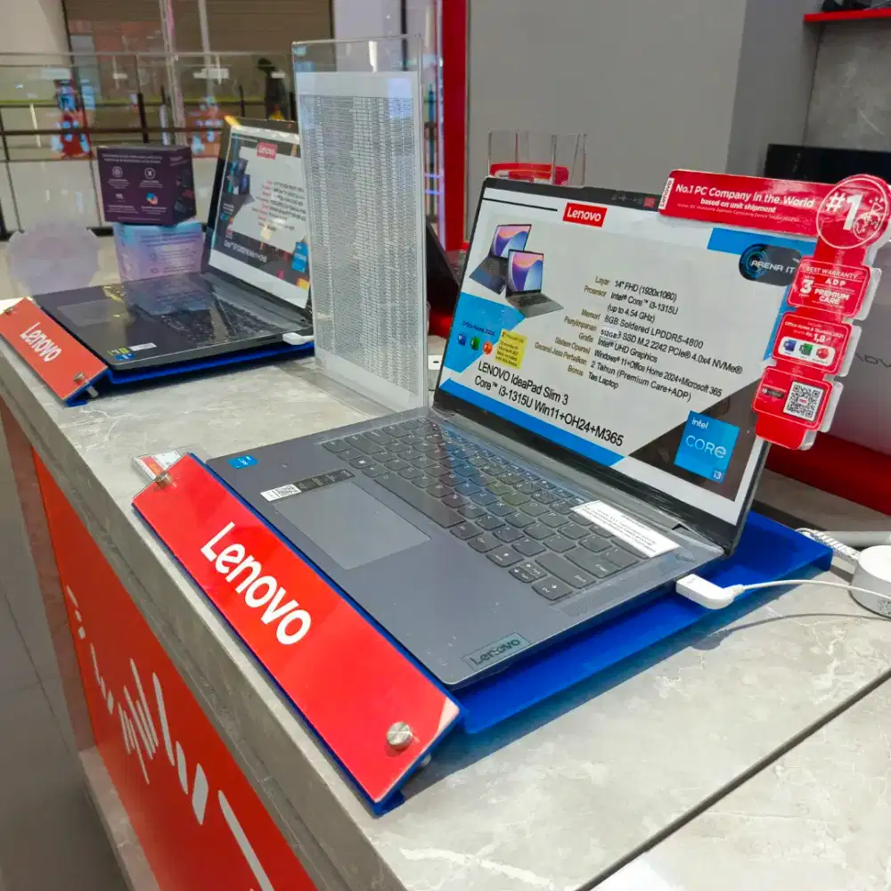 LENOVO IDEAPAD SLIM 3 LAPTOP RINGAN TIPIS