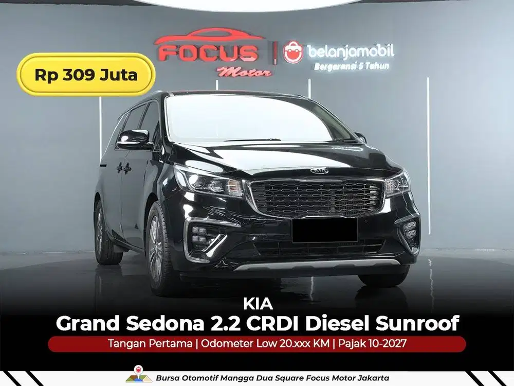 [ GARANSI 5THN LOW KM ] Kia Grand Sedona Diesel Sunroof 2018/2019/2020
