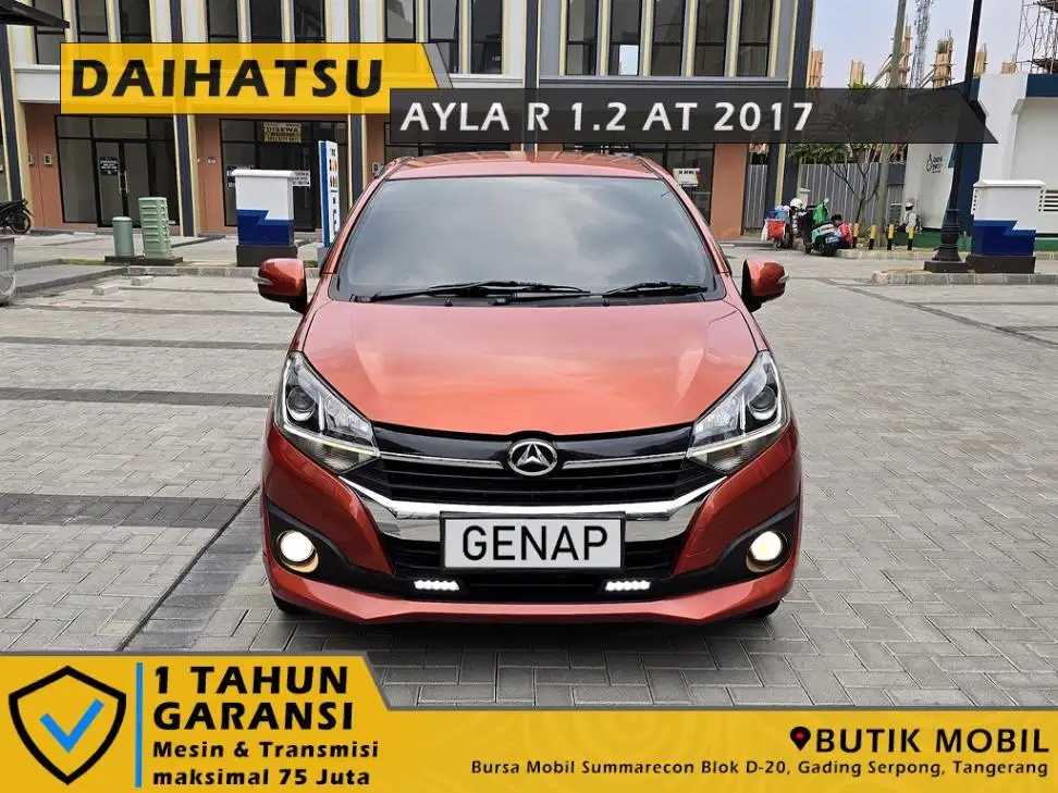 Ayla R Facelift 1.2 AT 2017 Orange. TDP minim 11jt