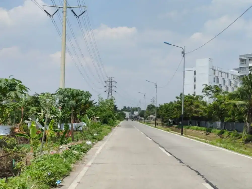 Dijual Tanah SHM 5010 m² di Jalan Utama Dekat Bandara Soekarno-Hatta, Akses Kontainer