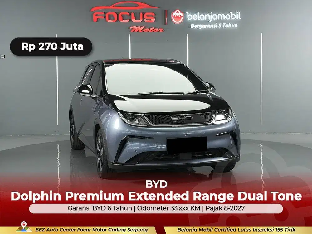 [ GARANSI 5THN ] BYD Dolphin Premium Extended Range 2023/2024/2025