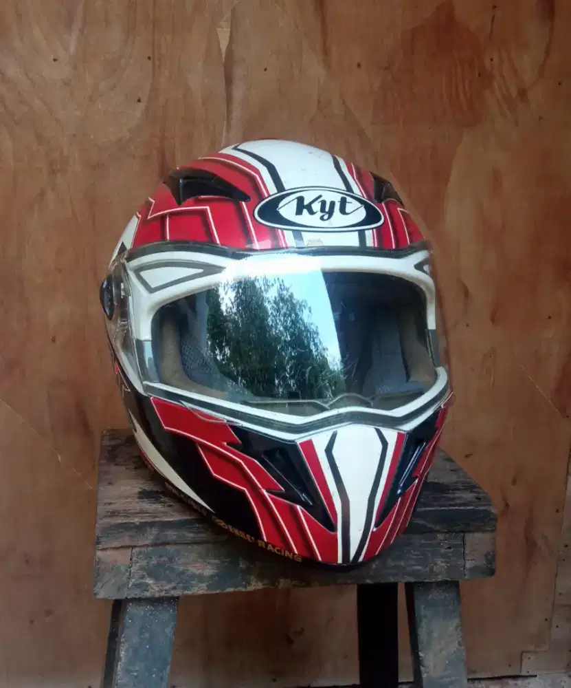 helm kyt full face 2 visor