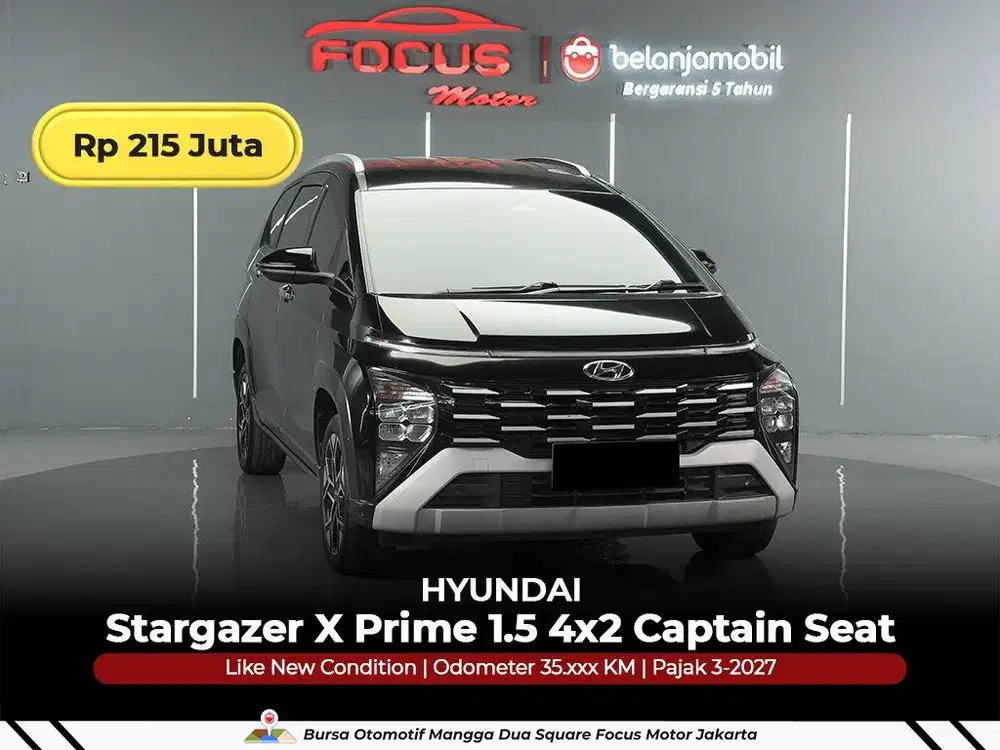 [ GARANSI 5THN ] Hyundai Stargazer X Prime Captain Seat 2023/2024/2025