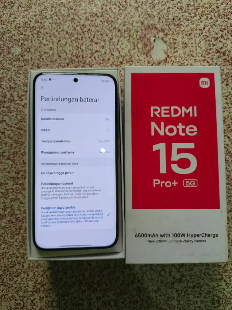 Redmi Note 15 Pro Plus 5G 12/512 Fullset, Mulus, Nominus