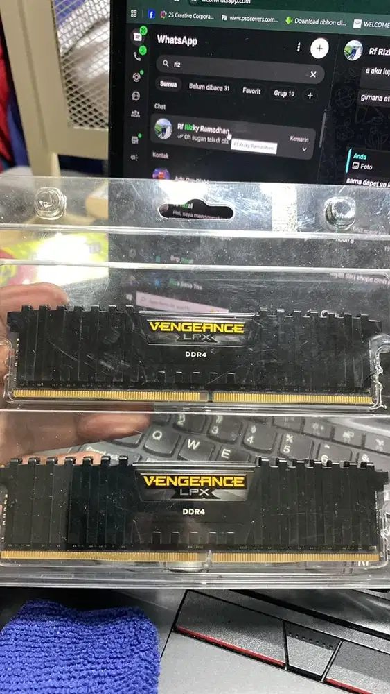 RAM CORSAIR 16Gb DDR 4 8x2