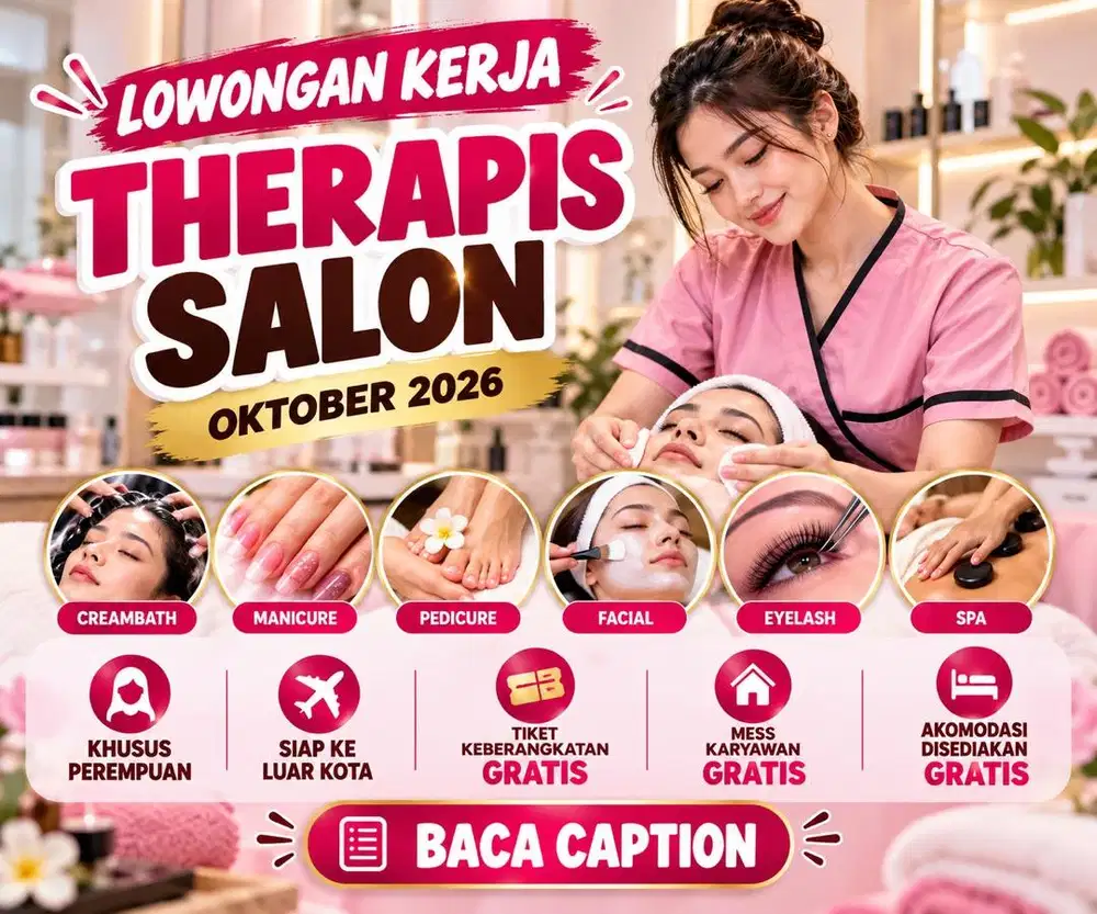 LOWONGAN KERJA TERAPIS SALON BERPENGALAMAN