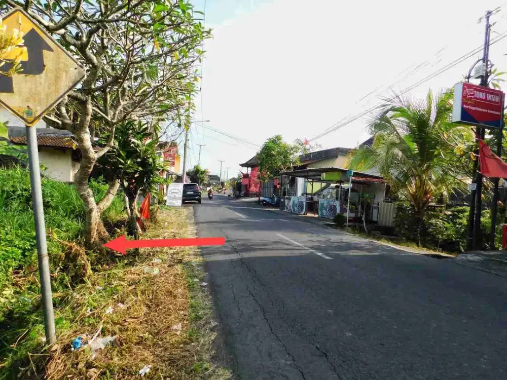 JUAL TANAH JALAN UTAMA YEH GANGGA DEKAT RS. WISMA PRASANTI