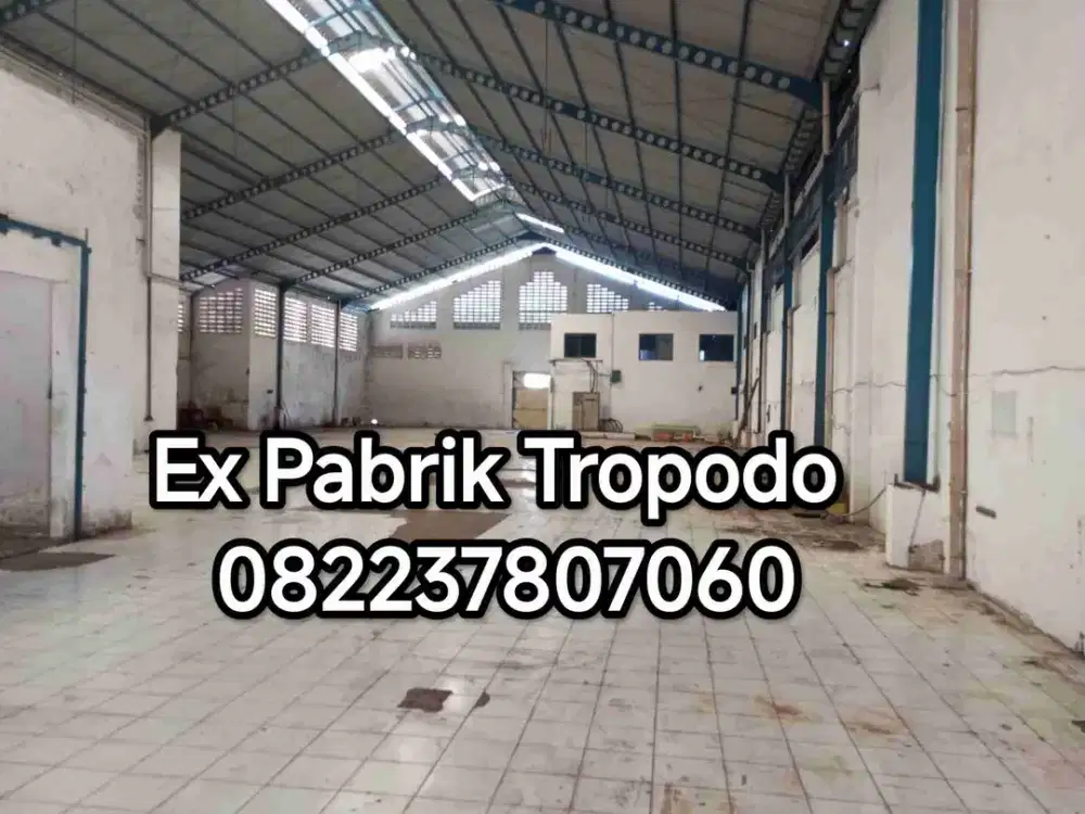 Ex Pabrik Tropodo listrik 100kva ada kantor 2 lantai
