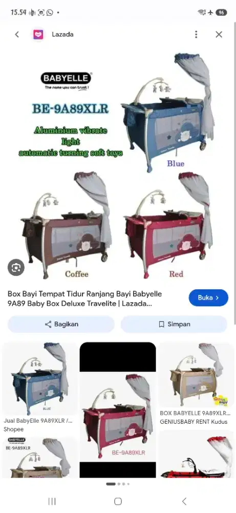 Kasur bayi  ^ babyelle ^