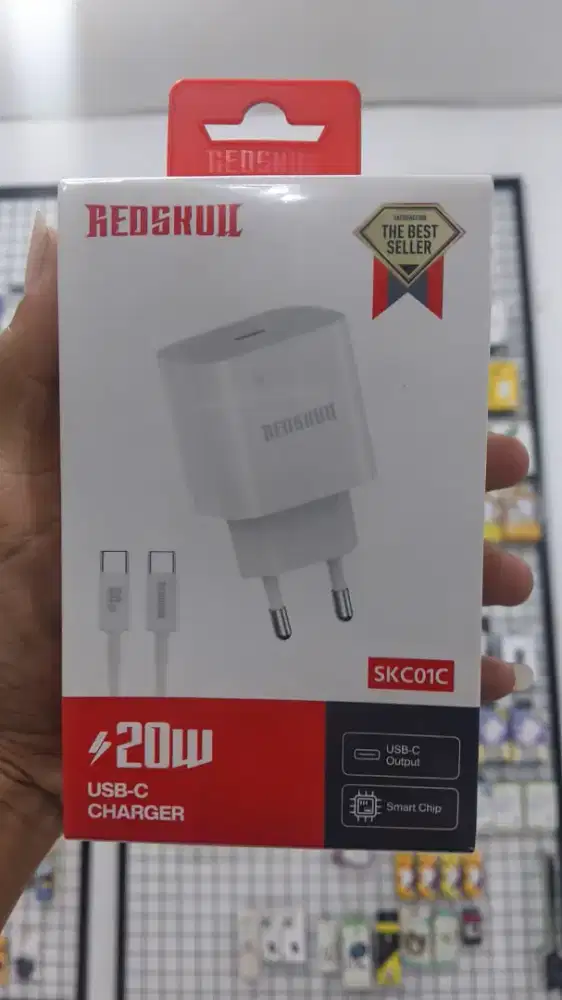 SET CHARGER TYPE-C REDSKULL
