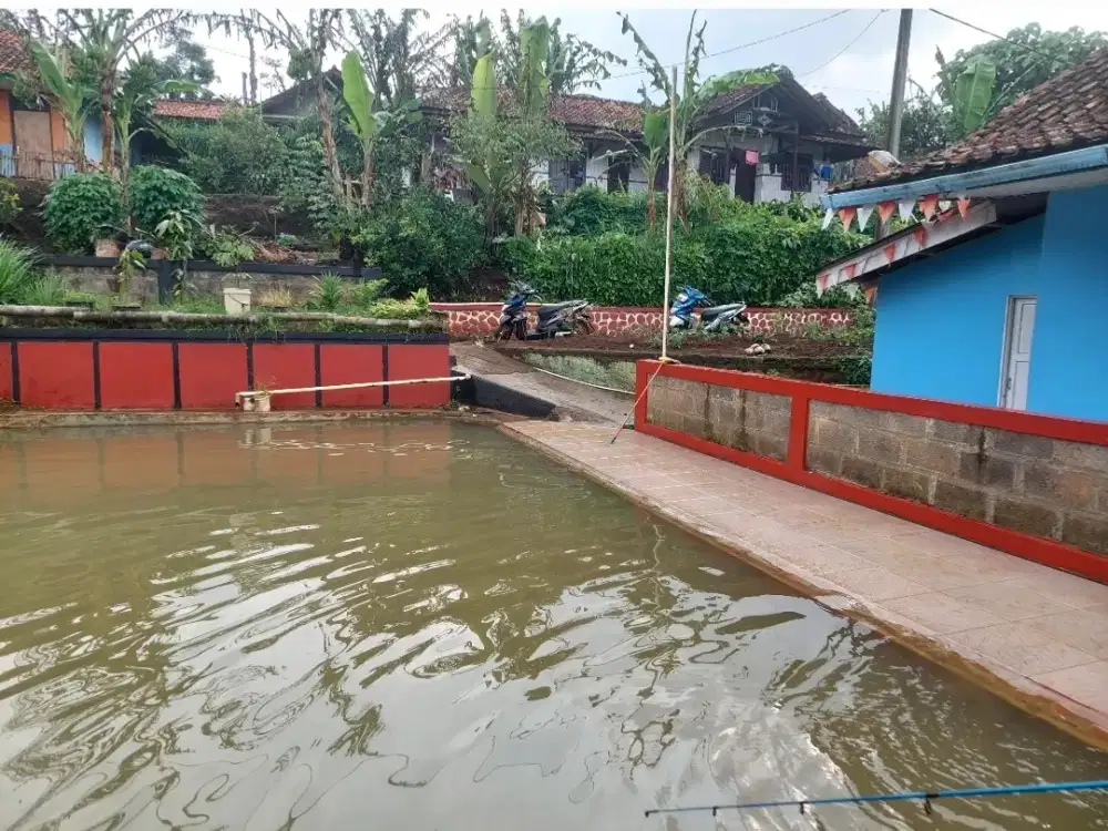 Tanah kolam dan rumah masuk mobil tanjungsari
