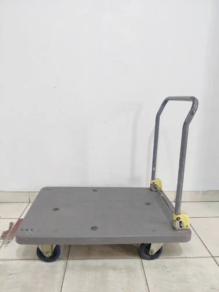 Troli Barang Lipat Denko 90 × 58 cm Kualitas Jepang up to 300 kg - Abu