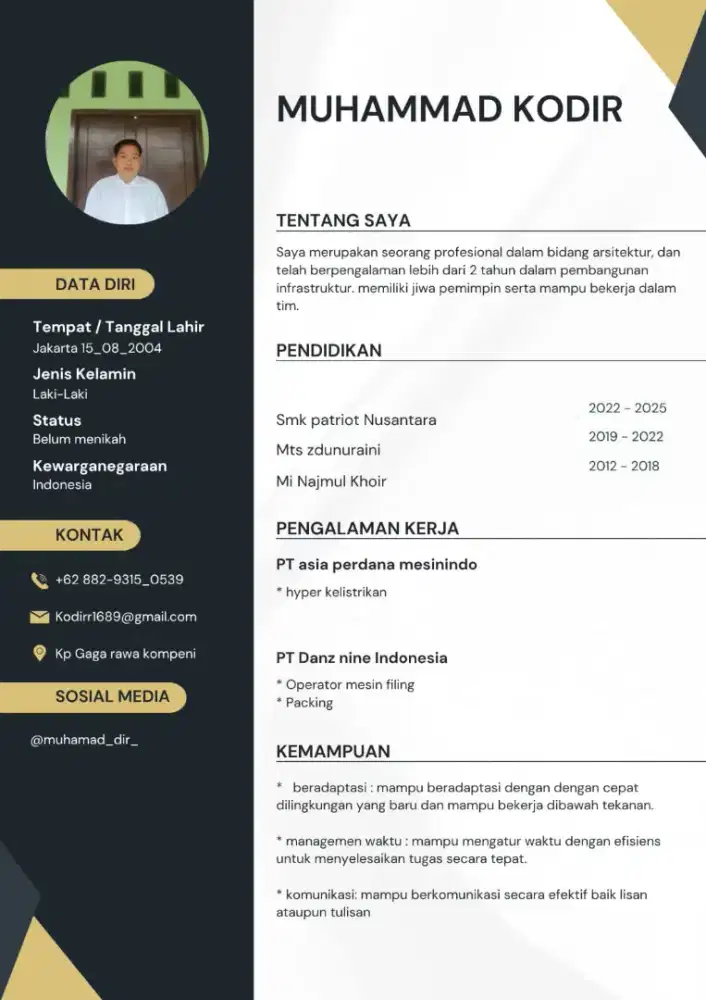 Nyari kerja di bidang apapun siap bekerja