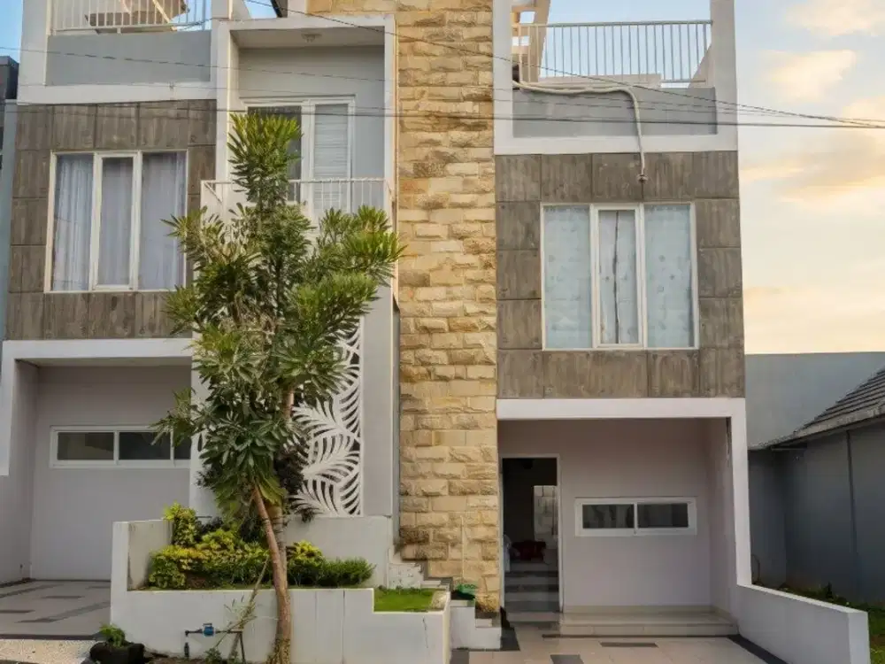 Dijual Rumah Modern Minimalis 2 Lantai di Medina Residence, Landungsari, Dau, Kota Malang