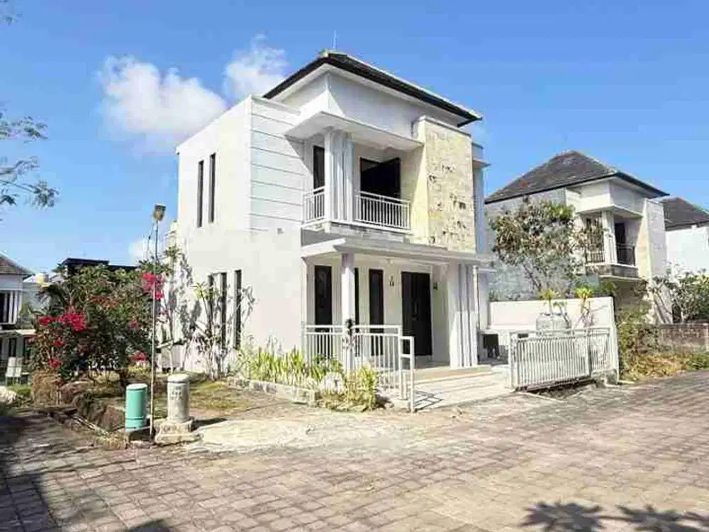 Jual Rumah 2lt Semi Villa Unfurnished + Kolam Renang private Perumahan One Gate System Lokasi Ungasan Bali