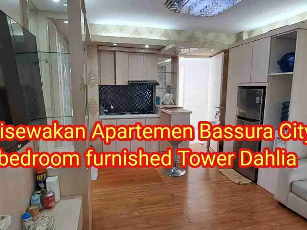 Disewakan Apartemen siap huni free IPL Tipe 3bedroom furnished tower dahlia lt. 31 Bassura city
