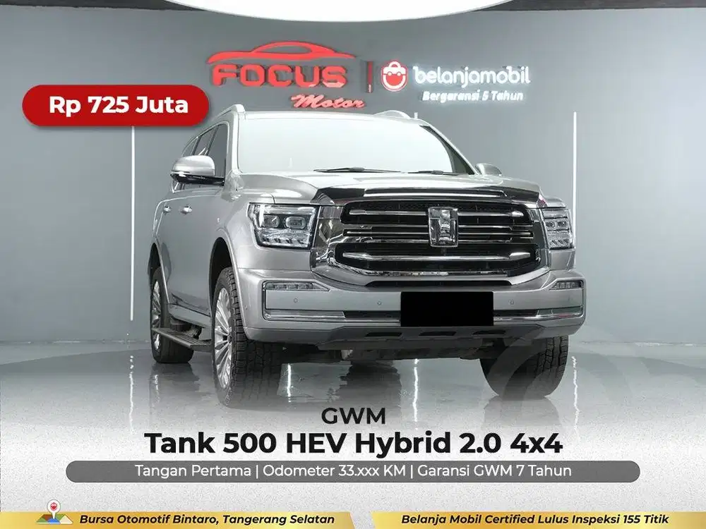 [ GARANSI 5THN 4x4 ] GWM Tank 500 HEV Hybrid 2.0 2023/2024/2025