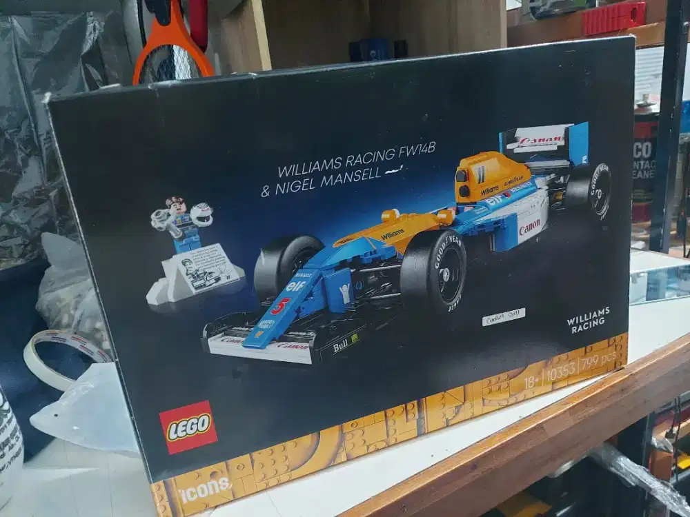 Lego icons 10353  williams racing FW14B & Nigel Mansell