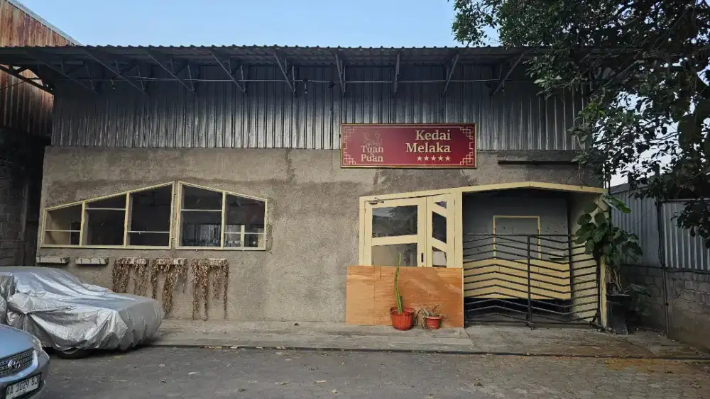 Disewakan lahan dan bangunan semi permanen
