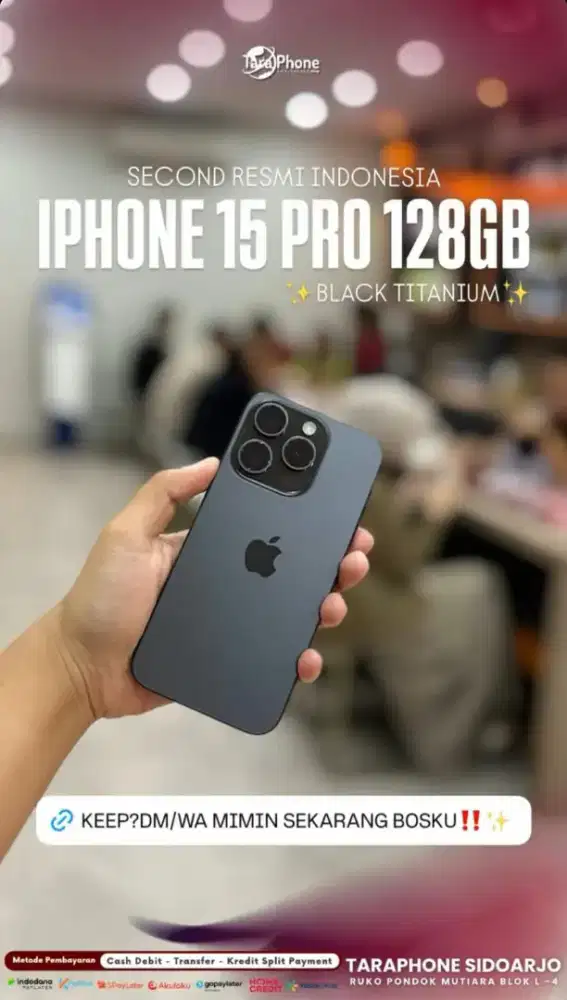 promoo iphone 15 pro pembelian cash & kredit