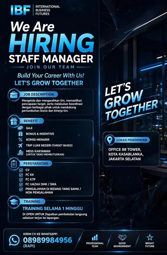 staff office 88, jakarta selatan