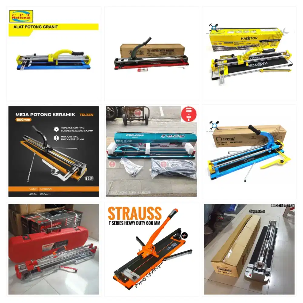 Alat Potong Granit Manual 40 60 80 cm 100 Cm Keramik LUMOS GS HASSTON