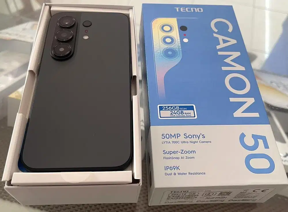 Tecno Camon 50 24:256gb bekas like new