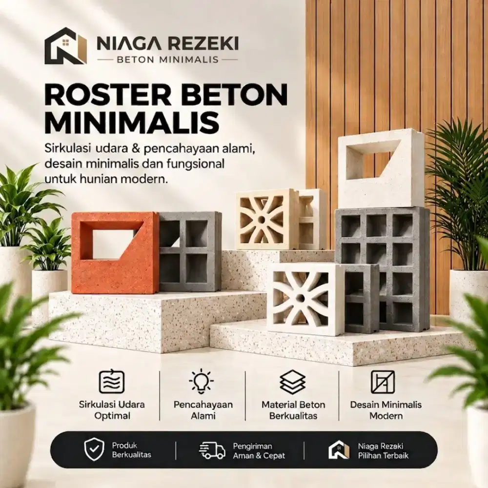 Jual roster beton minimalis