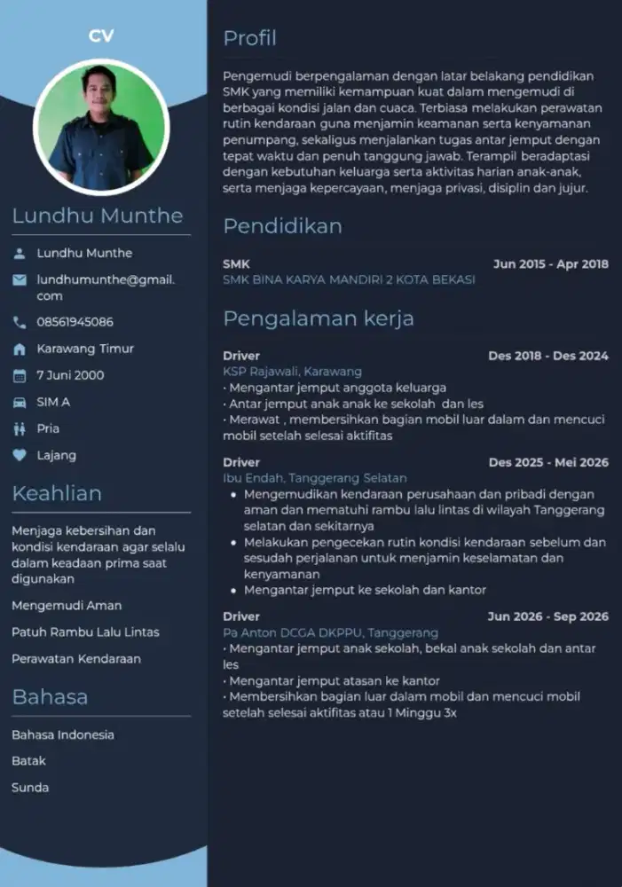 Siap bekerja secepatnya
