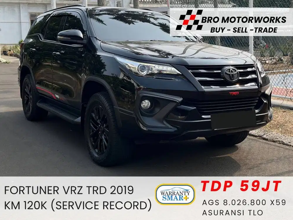 (SERVICE RECORD) FORTUNER 2.4 VRZ TRD 2019, VRZ TRD 2018, VRZ 2020