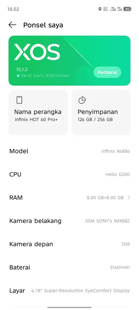 Infinix hot 60 pro+ second like new