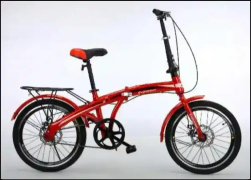 SEPEDA LIPAT ANAK EVERGREEN FOLDING - RED 20INCH