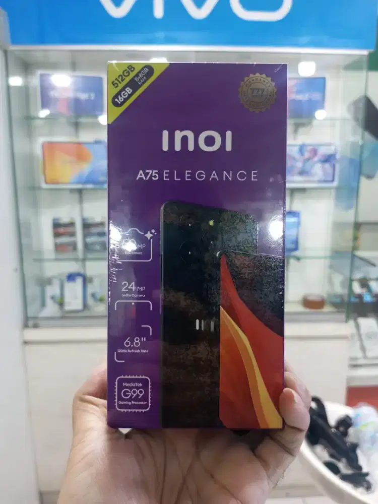 Inoi A75 Elegance 8/512 Black. Garansi resmi software 12 bulan.