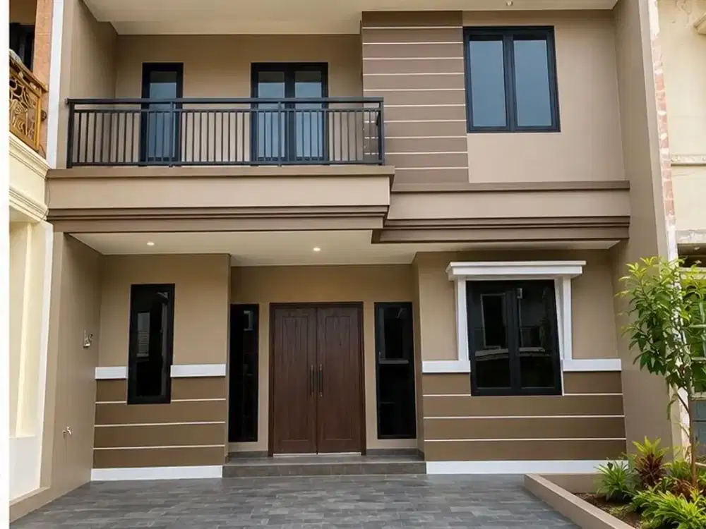 Rumah modern minimalis 2 lantai dan siap huni di Kota Wisata