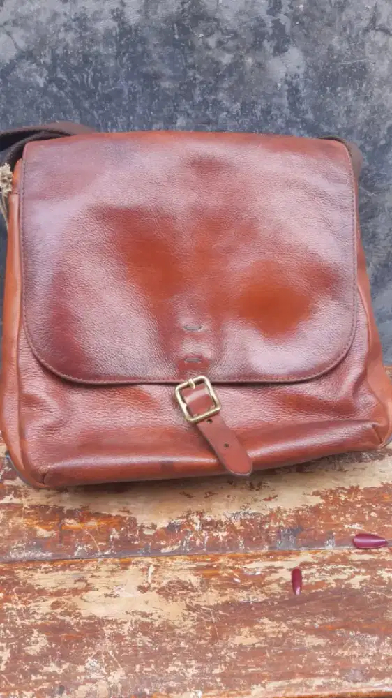 FOSSIL MESSENGER LEATHER BROWN