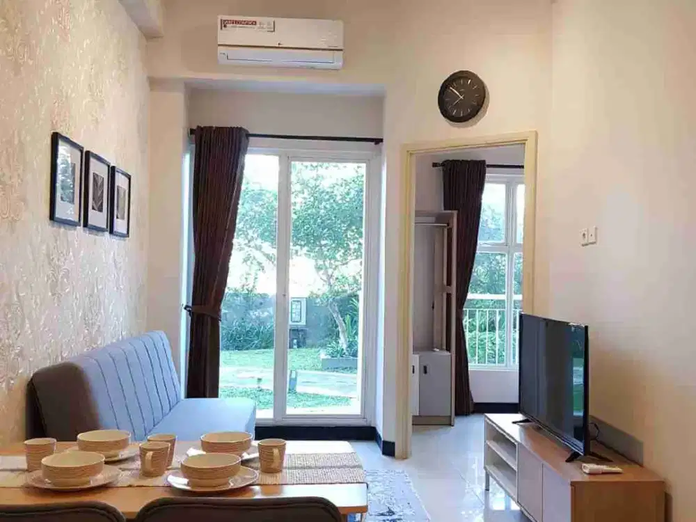 Disewakan amor 2br furnish lantai rendah, Pakuwon city