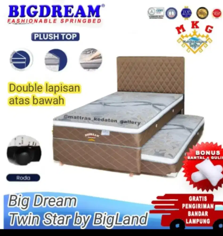 Jual Cepat Pemakaian Pribadi: Kasur Springbed Bigdream by Bigland Ori