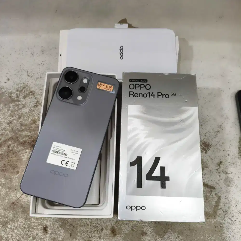 Oppo Reno 14 Pro 12/512 Like New Fullset Original