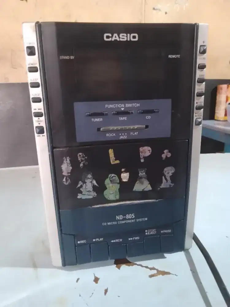 Radio tape minicompo casio kondisi bekas pakai