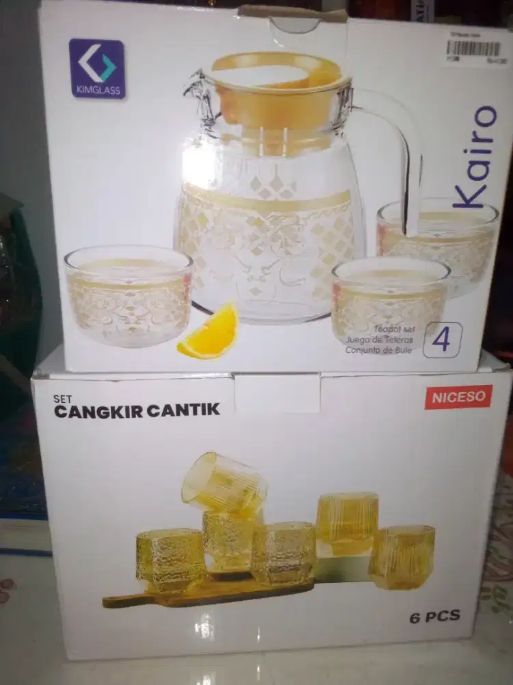 Cangkir cantik 2set kondisi baru