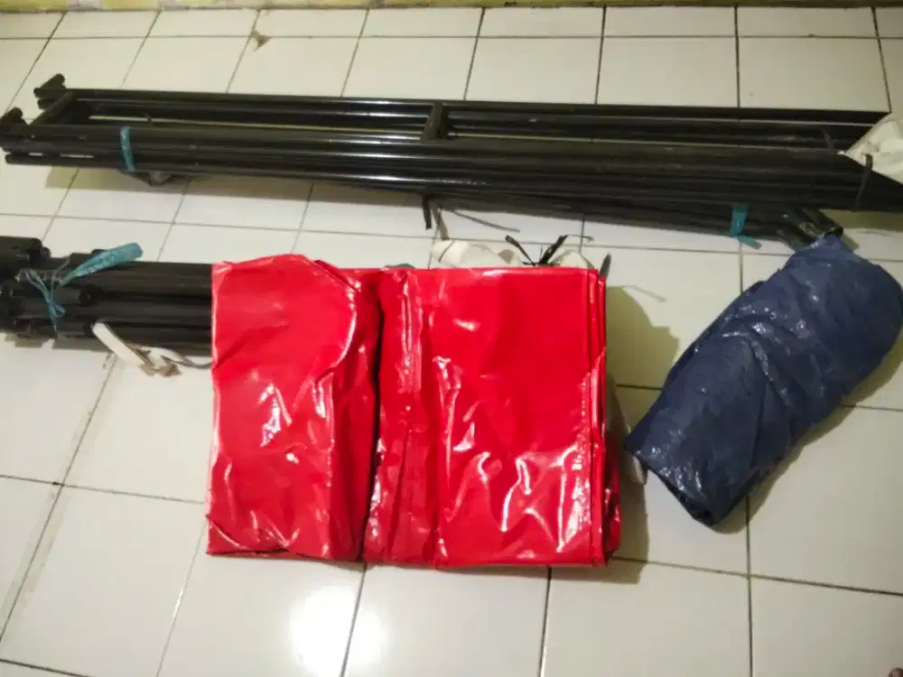 Tenda jualan kondisi baru